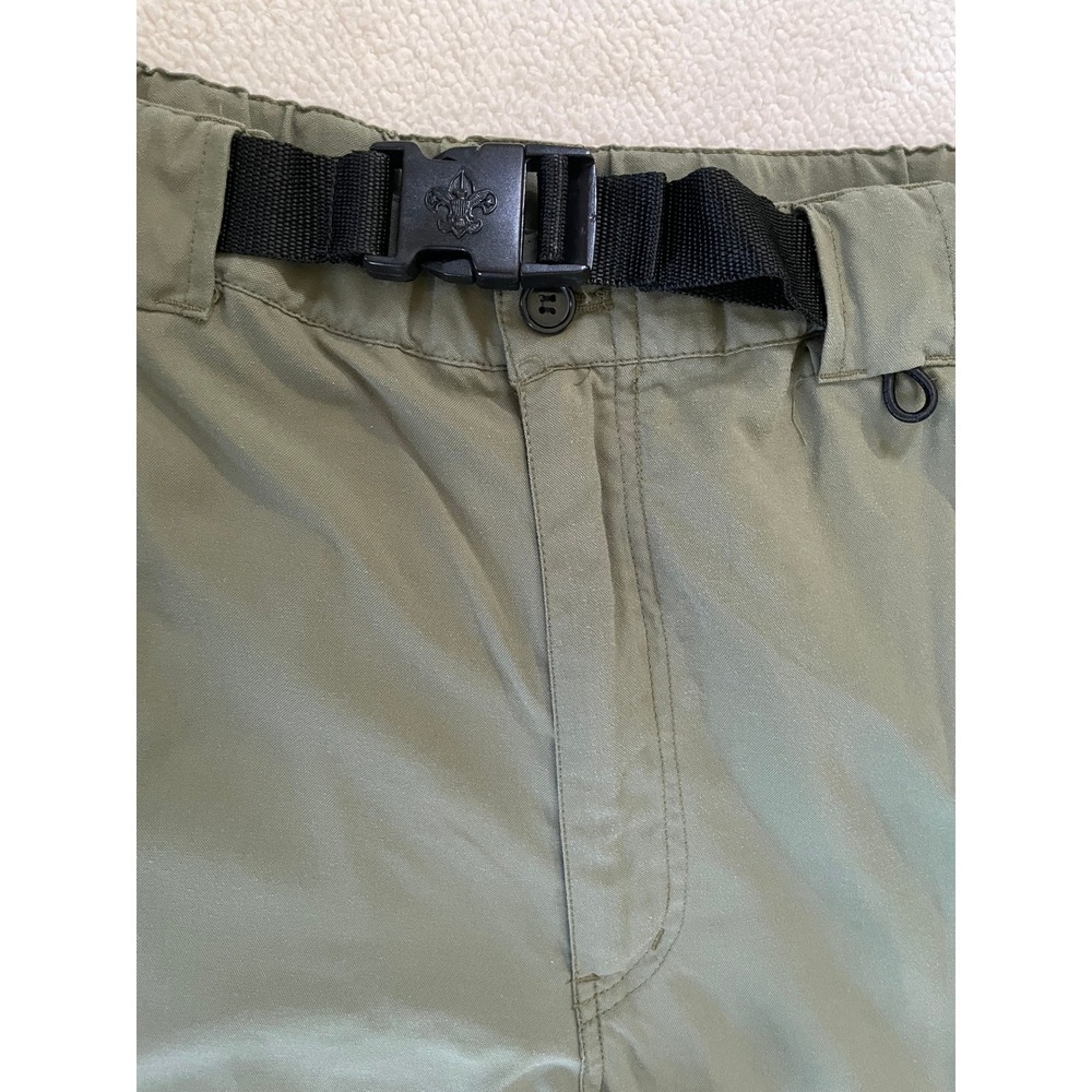 Boy Scouts of America Mens Large Switchback Uniform Pant Green Convertible Cargo - Picture 7 of 16